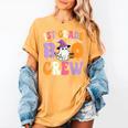 1st Grade Boo Crew Spooky First Grade Halloween Teacher Women's Comfort Colors T-Shirt Mustard