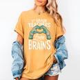 1st Grade Teachers Love Brains Shirt Halloween Teacher Women's Comfort Colors T-Shirt Mustard 1st Grade Teachers Love Brains Shirt Halloween Teacher Women's Comfort Colors T-Shirt Mustard