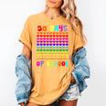 50 Days Of School Hearts Teacher Happy 50th Day Of School Women's Comfort Colors T-Shirt Mustard