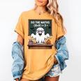 67 Teacher Halloween Ghost Six Seven Meme Do The Maths Women's Comfort Colors T-Shirt Mustard
