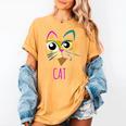 Abstract Cat Art Picatsso Shirt For Art Teachers Women's Comfort Colors T-Shirt Mustard Abstract Cat Art Picatsso Shirt For Art Teachers Women's Comfort Colors T-Shirt Mustard
