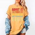 Admit It You Low Key Love Technology Bruh Teacher Kid Women's Comfort Colors T-Shirt Mustard
