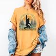 Adventure Awaits Bigfoot Teacher Kindergarten Back To School Women's Comfort Colors T-Shirt Mustard Adventure Awaits Bigfoot Teacher Kindergarten Back To School Women's Comfort Colors T-Shirt Mustard