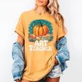 Art Teacher Pumpkin Painting Halloween Costume Women's Comfort Colors T-Shirt Mustard Art Teacher Pumpkin Painting Halloween Costume Women's Comfort Colors T-Shirt Mustard