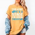 Theater Teacher Drama Teacher Theater Nerd Actor Men Women Kids Women's Comfort Colors T-Shirt Mustard Theater Teacher Drama Teacher Theater Nerd Actor Men Women Kids Women's Comfort Colors T-Shirt Mustard