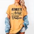 Athlete Plus Artist Equals Dancer Ballerina Teacher Student For Men Women Kids Women's Comfort Colors T-Shirt Mustard