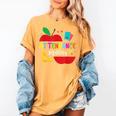 Attendance Matters Teacher Apple For Back To School Women's Comfort Colors T-Shirt Mustard Attendance Matters Teacher Apple For Back To School Women's Comfort Colors T-Shirt Mustard