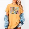 Back To School Third Grade Teacher First Day Of 3rd Grade Women's Comfort Colors T-Shirt Mustard Back To School Third Grade Teacher First Day Of 3rd Grade Women's Comfort Colors T-Shirt Mustard