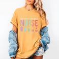 Battery Life Of A Nurse School Teacher Appreciation Women's Comfort Colors T-Shirt Mustard Battery Life Of A Nurse School Teacher Appreciation Women's Comfort Colors T-Shirt Mustard