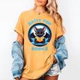 Batty About Books Lover Teacher Librarian Bookish Halloween For Men Women Kids Women's Comfort Colors T-Shirt Mustard