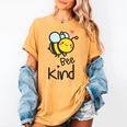 Bee Kind Bumble Bee Anti Bullying Teacher Kindness Matters Women's Comfort Colors T-Shirt Mustard