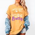 The Best Teachers Are A Bit Batty Teacher Bat Halloween Women's Comfort Colors T-Shirt Mustard The Best Teachers Are A Bit Batty Teacher Bat Halloween Women's Comfort Colors T-Shirt Mustard