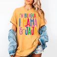 I Am Bilingual I Haha And Jaja Latina Latino Spanish Teacher Women's Comfort Colors T-Shirt Mustard I Am Bilingual I Haha And Jaja Latina Latino Spanish Teacher Women's Comfort Colors T-Shirt Mustard