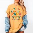 Bilingual Paraeducator Paraprofessional Parapro Teachers Women's Comfort Colors T-Shirt Mustard Bilingual Paraeducator Paraprofessional Parapro Teachers Women's Comfort Colors T-Shirt Mustard