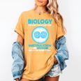 Biology Facts Science Teacher Student Biologist Women's Comfort Colors T-Shirt Mustard