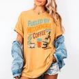 Biology Teacher Science Fueled By Mitochondria Coffee Women's Comfort Colors T-Shirt Mustard