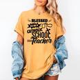Blessed To Be A Catholic School Teacher Christian Teaching Women's Comfort Colors T-Shirt Mustard Blessed To Be A Catholic School Teacher Christian Teaching Women's Comfort Colors T-Shirt Mustard