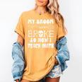 My Broom Broke So Now I Teach Math Halloween Teacher Costume For Men Women Women's Comfort Colors T-Shirt Mustard