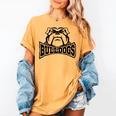 Bulldogs Teacher Student School Sports Fan Team Spirit Women's Comfort Colors T-Shirt Mustard
