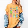 Bunny Reading Books Easter Day Librarian Teacher Book Women's Comfort Colors T-Shirt Mustard Bunny Reading Books Easter Day Librarian Teacher Book Women's Comfort Colors T-Shirt Mustard