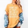 Some Call It Chaos We Call It Physical Education Teacher Women's Comfort Colors T-Shirt Mustard Some Call It Chaos We Call It Physical Education Teacher Women's Comfort Colors T-Shirt Mustard