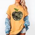 Camo Apple Camouflage Clothing School Student Camo Teacher Men Women Kids Women's Comfort Colors T-Shirt Mustard
