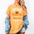 You Cannot Scare Me I'm An Toddler Teacher Halloween Men Women Kids Women's Comfort Colors T-Shirt Mustard