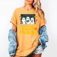 You Can't Scare Me I Teach 5th Grade Teacher Halloween Women's Comfort Colors T-Shirt Mustard