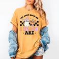 You Can't Scare Me I Teach Art Retro Teacher Ghost Halloween Women's Comfort Colors T-Shirt Mustard