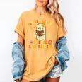 You Can't Scare Me I Teach Kindergarten Halloween Teacher Women's Comfort Colors T-Shirt Mustard