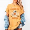 You Can't Scare Me I Teach Music Retro Teacher Halloween Women's Comfort Colors T-Shirt Mustard