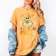 You Can't Scare Me I Teach Pre-K Halloween Teacher Ghost Women's Comfort Colors T-Shirt Mustard You Can't Scare Me I Teach Pre-K Halloween Teacher Ghost Women's Comfort Colors T-Shirt Mustard