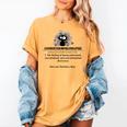 Cat Exhausted Teacher Exhausterwhelmulated Definition Women's Comfort Colors T-Shirt Mustard Cat Exhausted Teacher Exhausterwhelmulated Definition Women's Comfort Colors T-Shirt Mustard