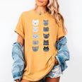 Cat Themed Artist Value Scale Educational Art Teacher Women's Comfort Colors T-Shirt Mustard