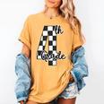 Checkered Fourth Grade Back To School Teachers Students Women's Comfort Colors T-Shirt Mustard Checkered Fourth Grade Back To School Teachers Students Women's Comfort Colors T-Shirt Mustard
