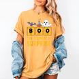 Chemistry Boo The Element Of Surprise Science Teacher Women's Comfort Colors T-Shirt Mustard Chemistry Boo The Element Of Surprise Science Teacher Women's Comfort Colors T-Shirt Mustard