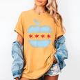 Chicago Flag Teacher School Cute Women's Comfort Colors T-Shirt Mustard