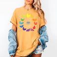Chicken Themed Color Wheel Educational Art Teacher Artist Men Women Girls Kids Women's Comfort Colors T-Shirt Mustard