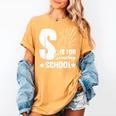 Christian Teacher S Is For Sunday School Essentials Women's Comfort Colors T-Shirt Mustard Christian Teacher S Is For Sunday School Essentials Women's Comfort Colors T-Shirt Mustard