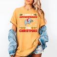Christmas Math Teacher Hippopotenuse Math Lovers Xmas Women's Comfort Colors T-Shirt Mustard Christmas Math Teacher Hippopotenuse Math Lovers Xmas Women's Comfort Colors T-Shirt Mustard