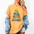 Christmas Tree Made Of Crayons School Teacher Life Student Women's Comfort Colors T-Shirt Mustard