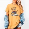 Classroom Fun With Teddy Bear Teacher Women's Comfort Colors T-Shirt Mustard Classroom Fun With Teddy Bear Teacher Women's Comfort Colors T-Shirt Mustard