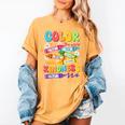 Color The World With Kindness Teachers Back To School Women's Comfort Colors T-Shirt Mustard Color The World With Kindness Teachers Back To School Women's Comfort Colors T-Shirt Mustard