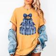 Coquette Bow Book Tree Merry Christmas Xmas Teacher Holiday Women's Comfort Colors T-Shirt Mustard Coquette Bow Book Tree Merry Christmas Xmas Teacher Holiday Women's Comfort Colors T-Shirt Mustard