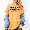 THIS IS MY COSTUME Eraser Teacher Halloween Costume Women's Comfort Colors T-Shirt Mustard THIS IS MY COSTUME Eraser Teacher Halloween Costume Women's Comfort Colors T-Shirt Mustard