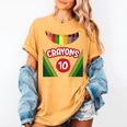 Crayon Box Fun Teacher Student Crayon Squad Halloween 2022 Women's Comfort Colors T-Shirt Mustard Crayon Box Fun Teacher Student Crayon Squad Halloween 2022 Women's Comfort Colors T-Shirt Mustard