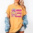 Created By God Called To Teacher Jesus Christian Teacher Women's Comfort Colors T-Shirt Mustard Created By God Called To Teacher Jesus Christian Teacher Women's Comfort Colors T-Shirt Mustard