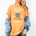 Creepin It Real With My 3rd Grade Monsters Halloween Teacher Women's Comfort Colors T-Shirt Mustard Creepin It Real With My 3rd Grade Monsters Halloween Teacher Women's Comfort Colors T-Shirt Mustard