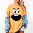 Creepy Carrots Face Teacher Halloween Costume Matching Women's Comfort Colors T-Shirt Mustard Creepy Carrots Face Teacher Halloween Costume Matching Women's Comfort Colors T-Shirt Mustard