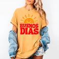 Cute Bilingual Spanish Teacher Buenos Dias Sunshine Women's Comfort Colors T-Shirt Mustard Cute Bilingual Spanish Teacher Buenos Dias Sunshine Women's Comfort Colors T-Shirt Mustard